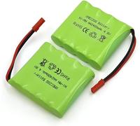 KAJGL-Batterie Nimh 4,8 V 2400 Mah,2 Batteries De Secours Rc Avec Prise Jst,Convient Pour Les Jouets Télécommandés Tels Que Les Voitures Télécommandées,Les Véhicules D'Ingénierie Télécommandés,