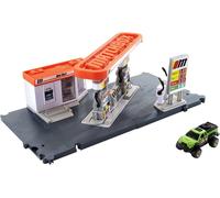 KAJGL-Coffret Station-Service Avec Voiture À L¿Échelle 1/64 Et Petites Pompes À Essence,Jouet Pour Enfant Dès 3 Ans,Gvy84