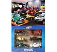 KAJGL-Coffret Véhicules Legends,Lot De 6 Véhicules Et Camions En Métal Moulé À L¿Échelle 1/64 Avec Décorations De Qualité Supérieure (Les Styles Peuvent Varier),Jby78