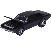 KAJGL-Dodge Charger R/T Vintage Voiture-Jouet Voiture-Echelle 1/64 (7,5 Cm) Avec Carte À Collectionner-Modèle De Voiture Pour Enfants À Partir De 3 Ans-Transparent