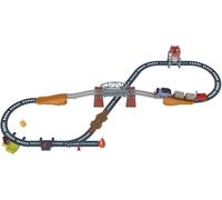 Kajgl-Fisher-Price Coffret 3-En-1 Thomas Et Ses Amis Avec Locomotive Motorisée Thomas Et Voitures De Passagers Annie Et Clarabelle,Jouet Enfant,Dès 3 Ans,Hgx64