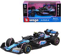 KAJGL-Formule 1 Alpine A524 Version Japonaise (2024) : Modèle De Voiture À L'Échelle 1:43,Modèle Spécial,Du Pilote #10 Pierre Gasly,Window Box,12,5 Cm,Bleu Rose (18-38219G1)
