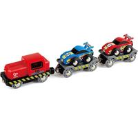 KAJGL-Jouet Petit Train De Transport De Voiture De Course Pour Circuit Train Bois-Jeu Pour Enfant Dès 3 Ans-Compatible Avec Les Circuits De Marques Traditionnelles