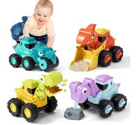 KAJGL-Jouets À Partir De 1 An,Voitures Jouets Pour Bébés Dinosaures,Voiture Pour Bébé Press And Go Pour Les Tout-Petits De 12 À 18 Mois,Excellent Cadeau Pour Les Enfants De 1 2 3 Ans