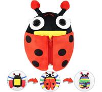KAJGL-Jouets Sensoriels À Boucles Pour Tout-Petits,Jouets De Voyage À Fermeture Éclair En Avion Et En Voiture,Montessori Pour Le Développement Des Compétences Des Tout-Petits(Le Beetle)