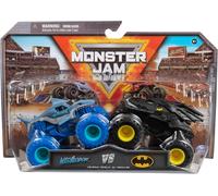 KAJGL-Lot De 2 Originaux Avec La Batmobile Vs.Megalodon¿Authentiques Monster Trucks À L'Échelle 1:64