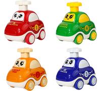 KAJGL-Lot De 4 Voitures À Monter Pour Bébé-Jouet Press And Go-Voiture De Course-Jouet Éducatif Pour Enfants-Cadeau Pour Enfants Garçons Et Filles