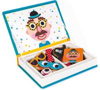 KAJGL-Magneti'Book Crazy Faces Garçon-Jeu Éducatif Magnétique 70 Pièces-Dès 3 Ans,J02716,Bleu