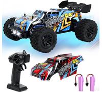 KAJGL-Monster Truck Voiture Télécommandée 1:20,2,4 Ghz 2Wd Voiture Ttélécommandée Tout Terrain Avec Éclairage De Carrosserie/Double Coque,High Speed Buggy Rc Jouet Pour Enfants Plus De 3 Ans