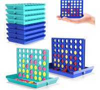 KAJGL-Puissance 4 Format Poche-8 Pack,Jeu De Voyage Parfait Pour Enfants,Jouet Éducatif Classique,Idéal Pour Voiture& Avion,Jeu De Stratégie Portable Pour 2 Joueurs Dès 3 Ans,Design Pliable