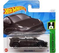 KAJGL-Tesla Model Y-Hw Green Speed 3/10-Htc93-Carte Courte-Noir Métallisé-Mattel 2024-1:64