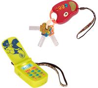 KAJGL-Toys Jeu De Clés De Voiture Et Téléphone Portable-Ensemble Sensoriel De 2 Pièces-Jouet De Développement Pour Bébés,Tout-Petits-Touches Rouges Et Téléphone Vert-10 Mois Et Plus-Funkeys +