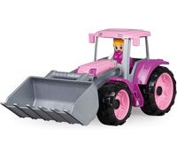 KAJGL-Truxx Tracteur Rose Avec Pelle Frontale,Véhicule D'Env.34 Cm,Tracteur Avec Pelle Et Figurine Entièrement Mobile,Véhicule Jouet Pour Fillette À Partir De 2 Ans En Rose,Violet
