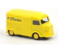 KAJGL-Voiture Miniature Compatible Avec Citroën Type H 1970 Yellow Service Citroën Échelle 1:64 3 Inches 7,5Cm Norev-191193