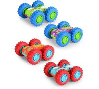KAJGL-Voiture Monster Flippy (10 Cm)-Jouet Coloré Pour Enfants À Partir De 3 Ans-Avec Entraînement À Friction Et Pneus En Caoutchouc (4 Assorties,Sélection Aléatoire)