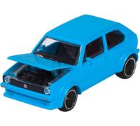 KAJGL-Voiture Vintage-Vw Golf Mk1-Jouet-Échelle 1/64 (7,5 Cm)-Avec Carte À Collectionner-Pour Enfants À Partir De 3 Ans-Transparent