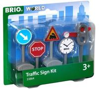 KAJGL-World -33864-Panneaux De Signalisation-Accessoire Pour Circuit De Train En Bois Et Circuit De Voiture-Jouet Pour Garçons Et Filles À Partir De 3 Ans