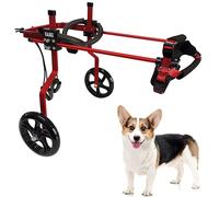 KAJILE Fauteuil Roulant réglable à 2 Roues pour Chien,Taille M-1 pour la rééducation des Pattes arrière des Chiens handicapés,Hauteur 27-35cm,Largeur 19-24.5cm,Longueur 20-28cm