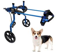 KAJILE Fauteuil Roulant réglable à 2 Roues pour Chien,Taille M-1 pour la rééducation des Pattes arrière des Chiens handicapés,Hauteur 27-35cm,Largeur 19-24.5cm,Longueur 20-28cm