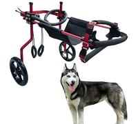 KAJILE Fauteuil Roulant réglable à 2 Roues pour Chien,Taille XL-3 pour la rééducation des Pattes arrière des Chiens handicapés,Hauteur 55-70cm,Largeur 21-28cm,Longueur 30-40cm