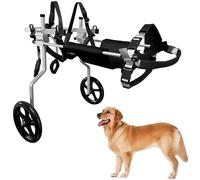 KAJILE Fauteuil Roulant réglable à 2 Roues pour Chien,Taille XXL-3 pour la rééducation des Pattes arrière des Chiens handicapés,Hauteur 60-75cm,Largeur 24-32cm,Longueur 35-45cm