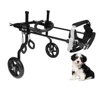 KAJILE Fauteuil Roulant Réglable Chien,Chariot Chien,Entraînement Rééducation des Pattes Arrières du Chien Handicapé,Convient pour Hauteur l’Animal 13-17cm,Largeur 9-12.5cm,Longueur 10-15cm,XXXS-1