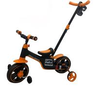 KAJILE Tricycles pour Enfant,Vélos Préscolaires,Poussettes,Chariots,Adaptés aux Enfants de 1,5 à 5 Ans,Orange