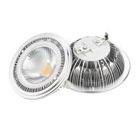 KAKAK 1 projecteur LED à intensité variable 12 W AR111 GU10/G53 ampoules LED à réflecteur for projecteurs pour maison, garage, entrepôt(Warm White,G53)