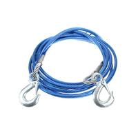 KAKAK Câble de remorquage for Voiture, câble de remorquage en Acier, Corde de Traction for remorque, Corde de Traction avec Crochets, Outils d'urgence for Voiture Haute ténacité(5M 7T)