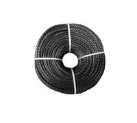 KAKAK Câble de treuil synthétique 4 mm x 50 m, câble de remorquage en Fibre Robuste, Accessoires for Voiture Tout-Terrain, VTT, UTV Haute ténacité(Gray)