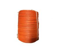 KAKAK Câble de treuil synthétique for Voiture, 14 mm x 50 m, Corde de remorquage Robuste for véhicule Tout-Terrain, VTT, UTV Haute ténacité