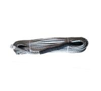 KAKAK Câble de treuil synthétique Robuste de 12 mm x 25 m for véhicule Tout-Terrain, VTT, UTV, Accessoires de Voiture Haute ténacité(Gray)