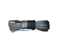 KAKAK Câble de treuil synthétique tressé Robuste à 12 brins, 14 mm x 30 m, for Voiture, VTT, UTV, 48000 LB Haute ténacité(Gray)