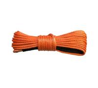 KAKAK Câble synthétique for treuil, 6 mm x 15 m, avec Gaine, Accessoires for Voiture, rallonge de treuil Haute ténacité(Orange)