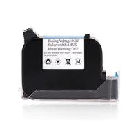 KAKAK Cartouche d'encre Compatible JS12 JS12M 600 DPI 12,7 mm for imprimante à Jet d'encre Portable, à séchage Rapide, éco-solvant pour Le Code-Barres Texte(White)