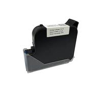 KAKAK Cartouche d'encre Noire À Solvant 1309S 25,4 Mm for Imprimante À Jet d'encre Portable, Séchage Rapide Et Étanche pour Le Code-Barres Texte(1PC)