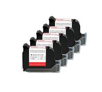 KAKAK Cartouche d'encre Noire for imprimante à Jet d'encre Thermique 12,7 mm, solvant à séchage Rapide, 600 DPI pour Le Code-Barres Texte(5PCS)
