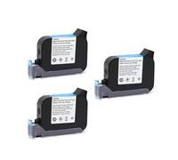 KAKAK Cartouche d'encre solvantée sans cryptage 2588+ (M) for imprimante Portable, 600 dpi, Date, 12,7 mm, 1/3/5 pièces pour Le Code-Barres Texte(Black,3pcs)