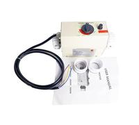 KAKAK Chauffe-Eau électrique 3kW for Spa, Pompe, Baignoire, Piscine, équipement, Thermostat avec Une efficacité de Chauffage élevée(Metric 50mm)
