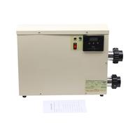 KAKAK Chauffe-Eau électrique numérique 11 KW AC for Piscine, Thermostat, for Spa, Bain à remous, température réglable avec Une efficacité de Chauffage élevée(9KW 380)