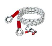 KAKAK Corde de remorquage Robuste for Voiture, 20 tonnes, 25 tonnes, Anti-Rupture, épaisse, Tout-Terrain, spéciale, résistante à l'usure Haute ténacité(3M 10T)