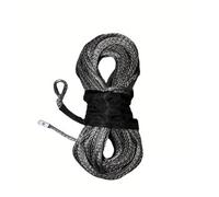 KAKAK Corde de treuil synthétique 26 m x 7,5 mm, 13500 LB, Robuste, for Camion, Bateau, VTT, Voiture, Accessoires d'extérieur Haute ténacité(Gray)