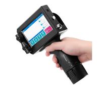 KAKAK Imprimante à Jet d'encre Portable 12,7 mm avec Encre à séchage Rapide for Texte, Code-Barres QR, numéro de lot, Logo, Date pour Le Code-Barres Texte(Non Cartridge)