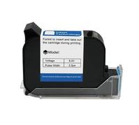 KAKAK Imprimante à Jet d'encre Thermique Portable 25.4mm, Cartouche d'encre à solvant à séchage Rapide, Encre Noire Non chiffrée pour Le Texte, la Date, Le Code-Barres, l'heure, e(1PC)