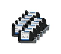 KAKAK Imprimante à Jet d'encre Thermique Portable 25.4mm, Cartouche d'encre à solvant à séchage Rapide, Encre Noire Non chiffrée pour Le Texte, la Date, Le Code-Barres, l'heure, e(10PCS)