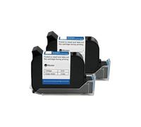 KAKAK Imprimante à Jet d'encre Thermique Portable 6900 12,7 mm, Cartouche d'encre solvant à séchage Rapide, imprimante Portable Non chiffrée, Encre Noire pour Le Code-Barres Texte(2PCS)