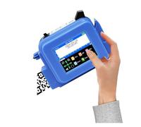 KAKAK Imprimante à Jet d'encre Thermique Portable Mini 12,7 mm, Texte, QR, Code-Barres, Image, numéro de lot, Logo, Date, étiquette pour Le Code-Barres Texte(with 2 Ink)