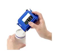 KAKAK Imprimante Portable DC11 12,7 mm/0,5 Pouce, Mini-imprimante à Jet d'encre Portable, Code-Barres QR Non crypté, Image, Logo, Date, Machine de Codage pour Le Code-Barres Texte(with 1 Ink)
