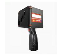 KAKAK Imprimante Thermique portative à Jet d'encre portative à caractères Plus Grands de 10CM, Codes-Barres QR Variables, avec 4 Cartouches d'encre pour Divers matériaux