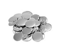 KAKAK Lot de 100 Badges Vierges à Faire soi-même, 58 mm, aimants for réfrigérateur, Mini-pièces de Fabrication de Meubles pour des créations Artisanales personnalisées(Strong Magnet Button)